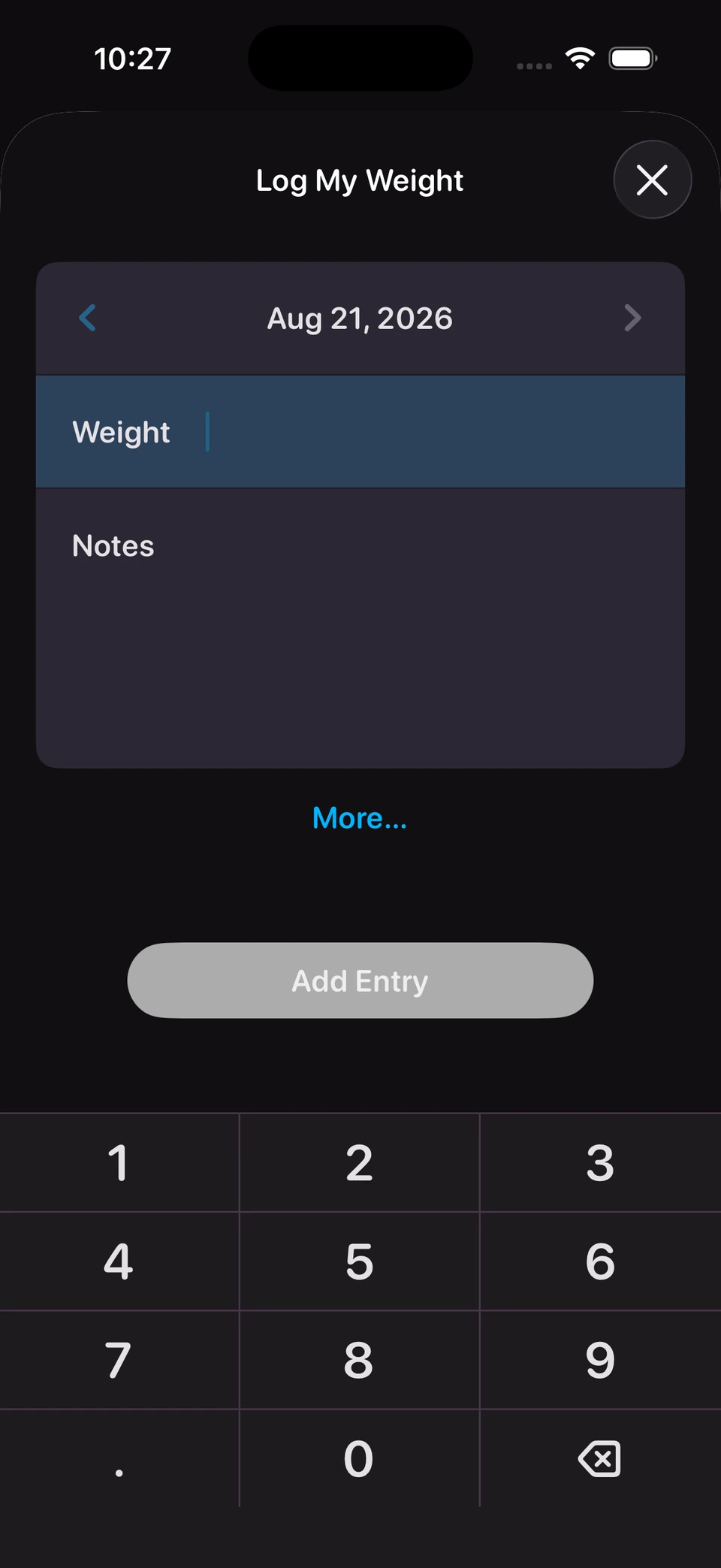 A modal screen whose background color matches the screen underneath it, making it hard to tell it is layered on top