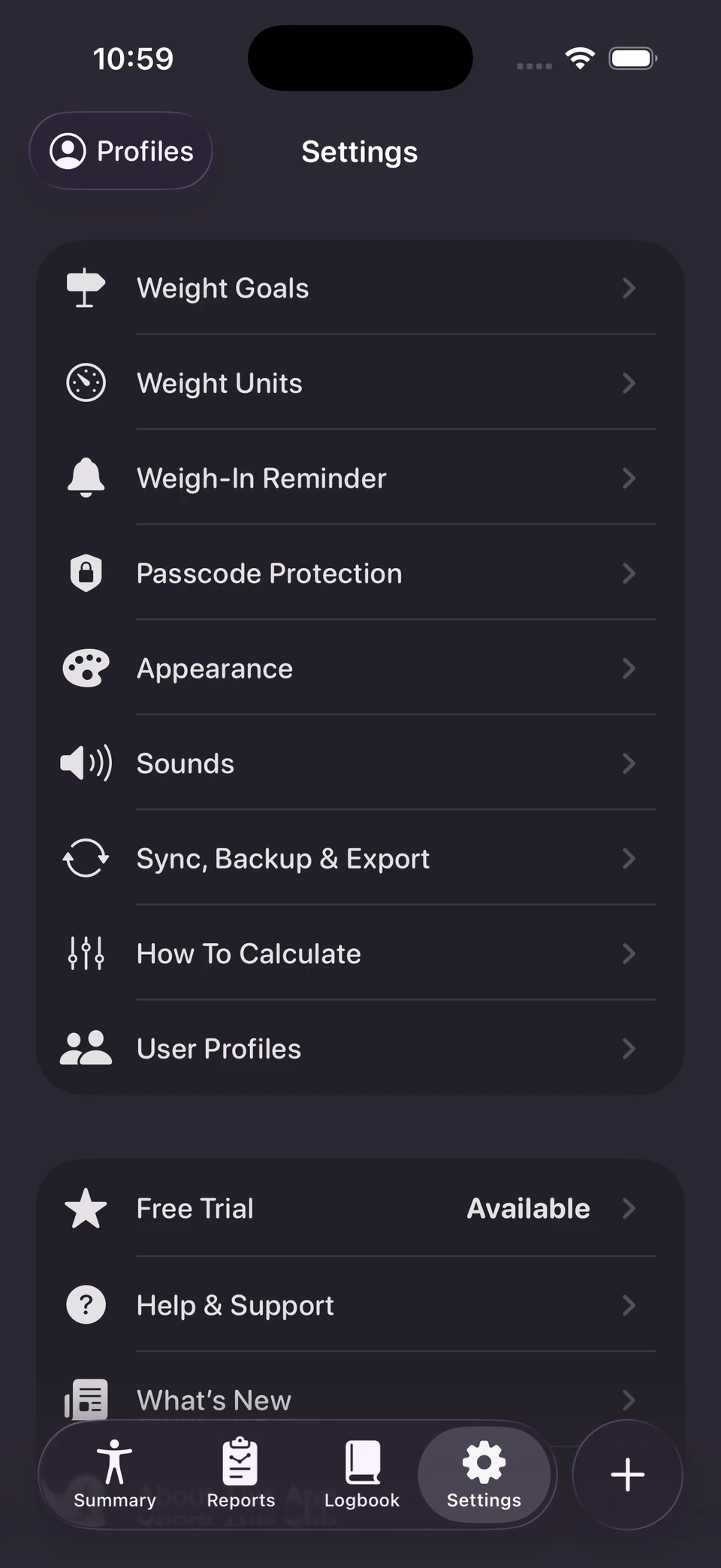 The redesigned settings screen with subtler contrast and no unnecessary accent color